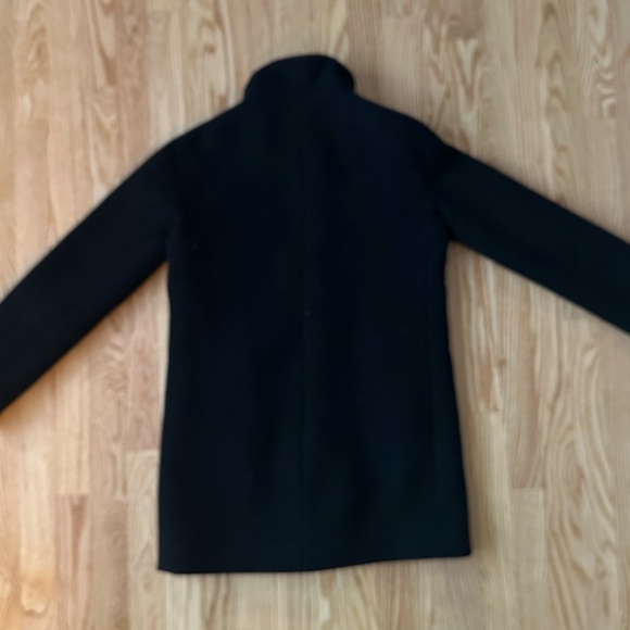 J.Crew Mercantile Women’s Sz 0 Black Wool Blend City Cocoon Coat - Picture 5 of 5